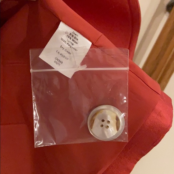 Talbots geranium silk dupioni jacket and dress NWT - Picture 4 of 11